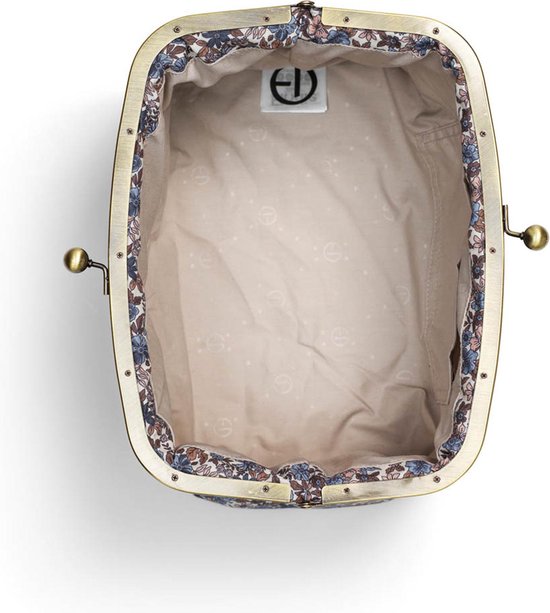 Elodie Toilettasje Zip&Go - Luieretui - Toilet tasje Baby - Luiertasje - Kraam cadeau - Kraammand - Silver Sheen van Elodie — afbeelding 2