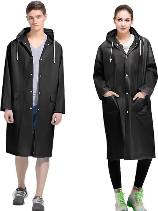 Regenponcho 540 met hoge zichtbaarheid kaki beige