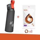 Gourde Air Up Classic - Anthracite - 650 ml - Kit de démarrage - Comprenant 3 Pods - 3 Saveurs de Cola - 3x Cola