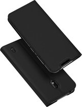 Luxe zwart agenda wallet hoesje Nokia 2.2
