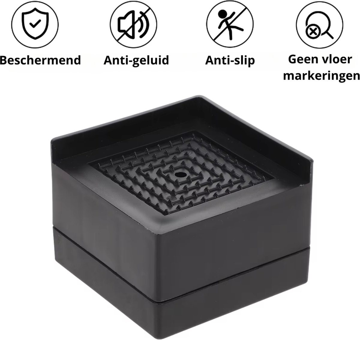 4 Stuks Houten Verhoger Cilindrische Bankverhogers Zware Bedverhogers Meubelpoten Voegt 5-15 cm Hoogte toe, voor Kasten Tafel Bed (6.5cm-Increase Height 15cm