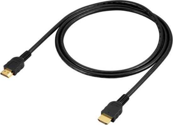 Grundig HDMI Kabel 1.4 Zwart 2 Meter 4K Resolutie met Ethernet Ultra HDTV. bol
