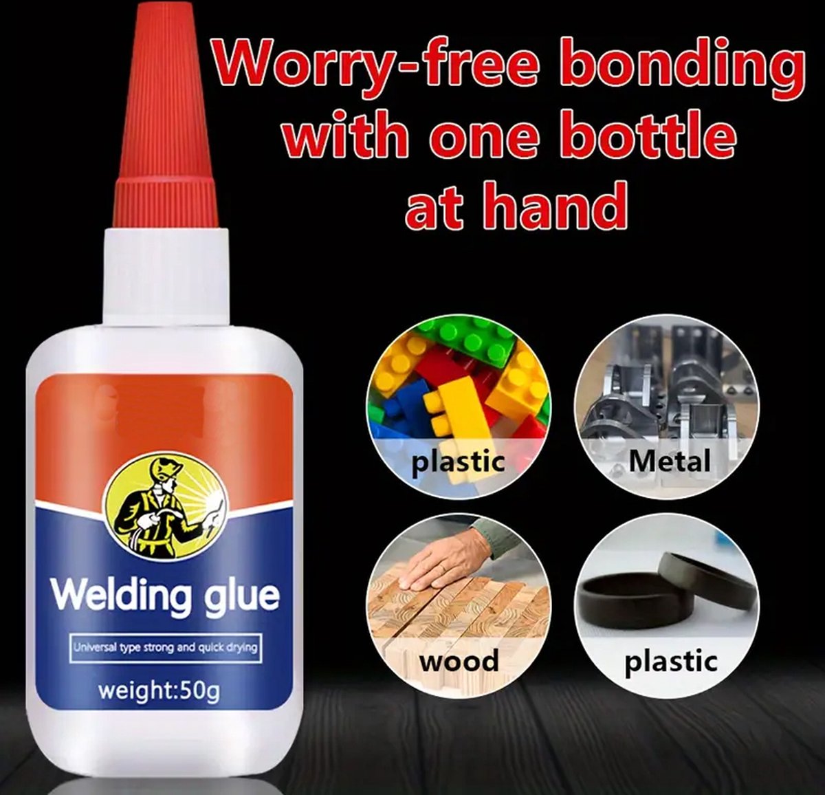 DW4Trading Industriële Superlijm 50 Gram Epoxy Resin - Welding Glue Adhesive — cadeau in Cadeau-ideeën - foto 3