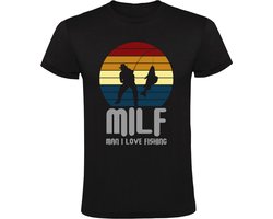 MILF - Man I Love Fishing Heren T-shirt - vissen - hobby - visclub - hengelsport - dierendag - grappig MILF - Man I Love Fishing Heren T-shirt - vissen - hobby - visclub - hengelsport - dierendag - grappig