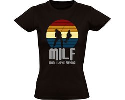 MILF - Man I Love Fishing Dames T-shirt - vissen - hobby - visclub - hengelsport - dierendag - grappig MILF - Man I Love Fishing Dames T-shirt - vissen - hobby - visclub - hengelsport - dierendag - grappig