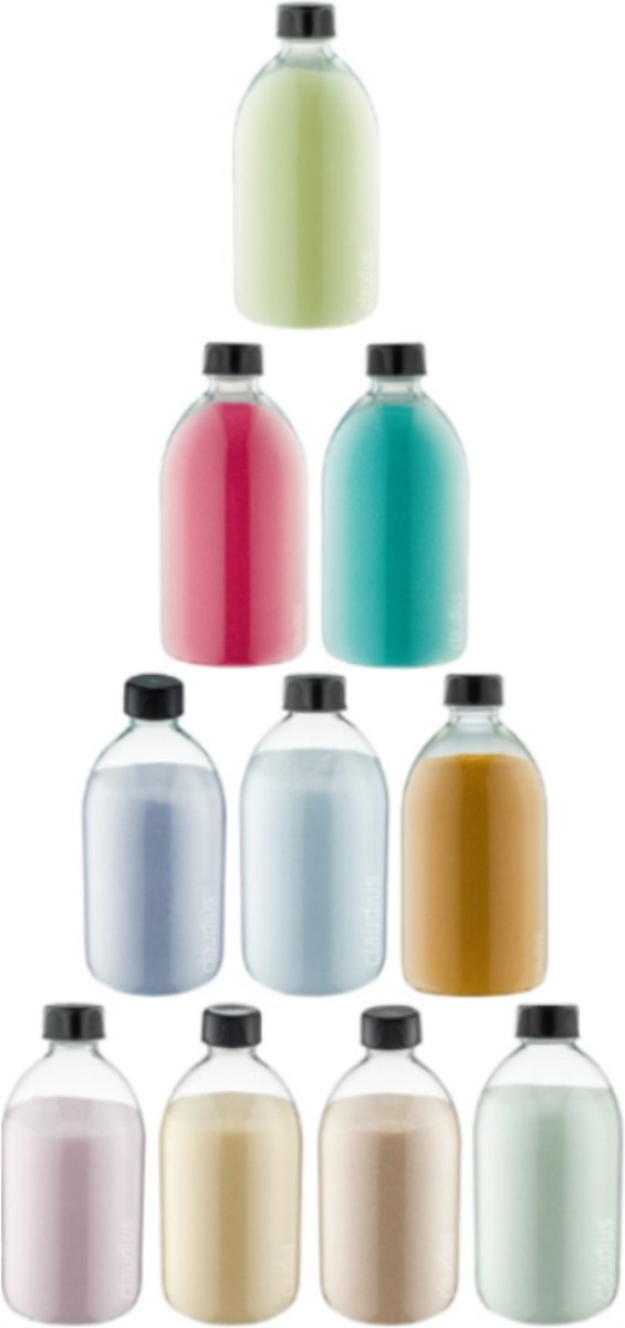 Goedkoopste Scrubzout - 650 gram - set van 10 verschillende geuren - Aluminium Dop - Rozen, Vanille, Amandel, Eucalyptus, Lavendel, Opium, Appel-Kaneel, Fruity Melon, Hamam, Moment - Hydraterende Lichaamsscrub - Cadeau
