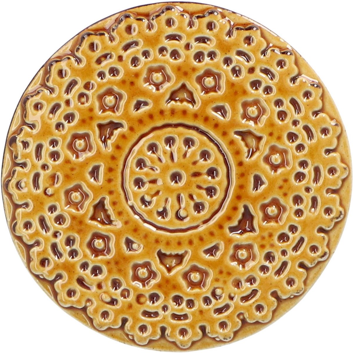 Duro Ceramics - Onderzetter keramiek honingbruin - Onderzetters