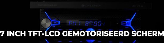Caliber Autoradio met Bluetooth en dab+ - 7 inch Klapscherm - Touchscreen - 1 din - Achteruitrijcamera ingang (RMD583DAB-BT)
