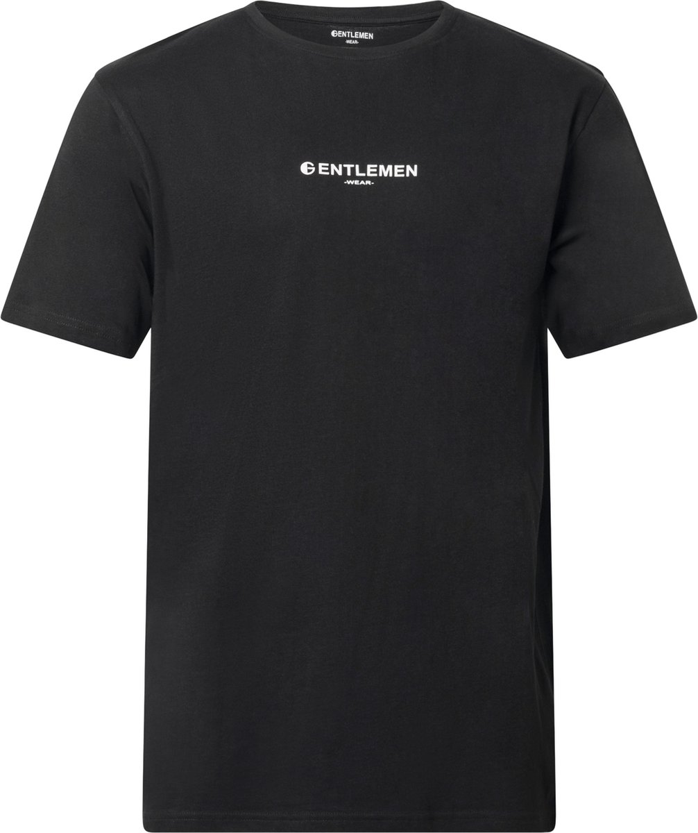 Gentlemen - heren T-shirt Gentlemen Wear - extra lang - zwart - maat M