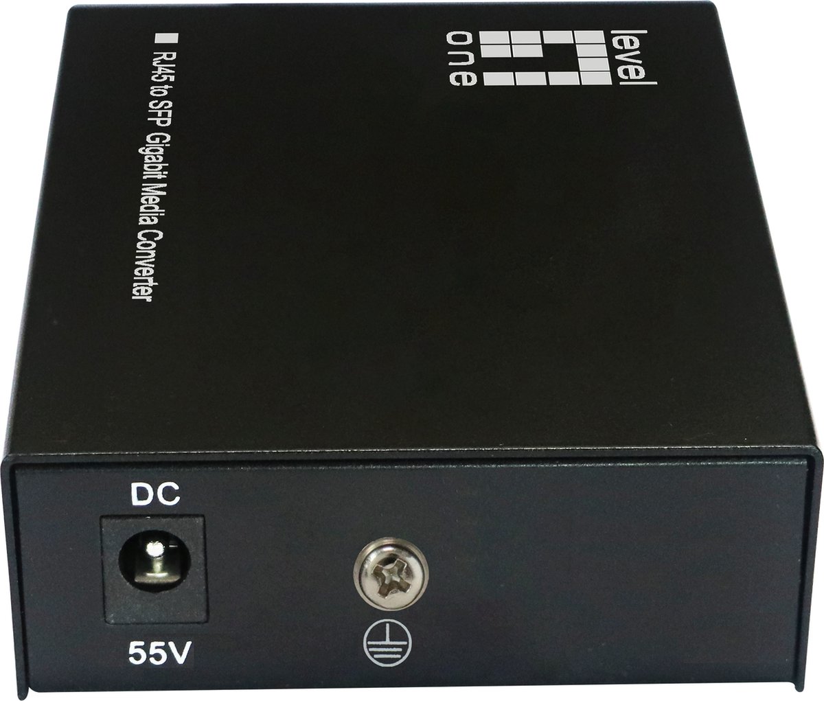 LevelOne GVT-2016 netwerk media converter 1000 Mbit/s Multimode, Single-mode Zwart