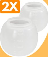 Boule doseuse 2 pièces - Boule de lavage - Vizirettes pour lessive - Bouchon doseur - Boules de lavage pour machine à laver - Boule de lavage - Boule de lessive - Boule doseuse lessive liquide