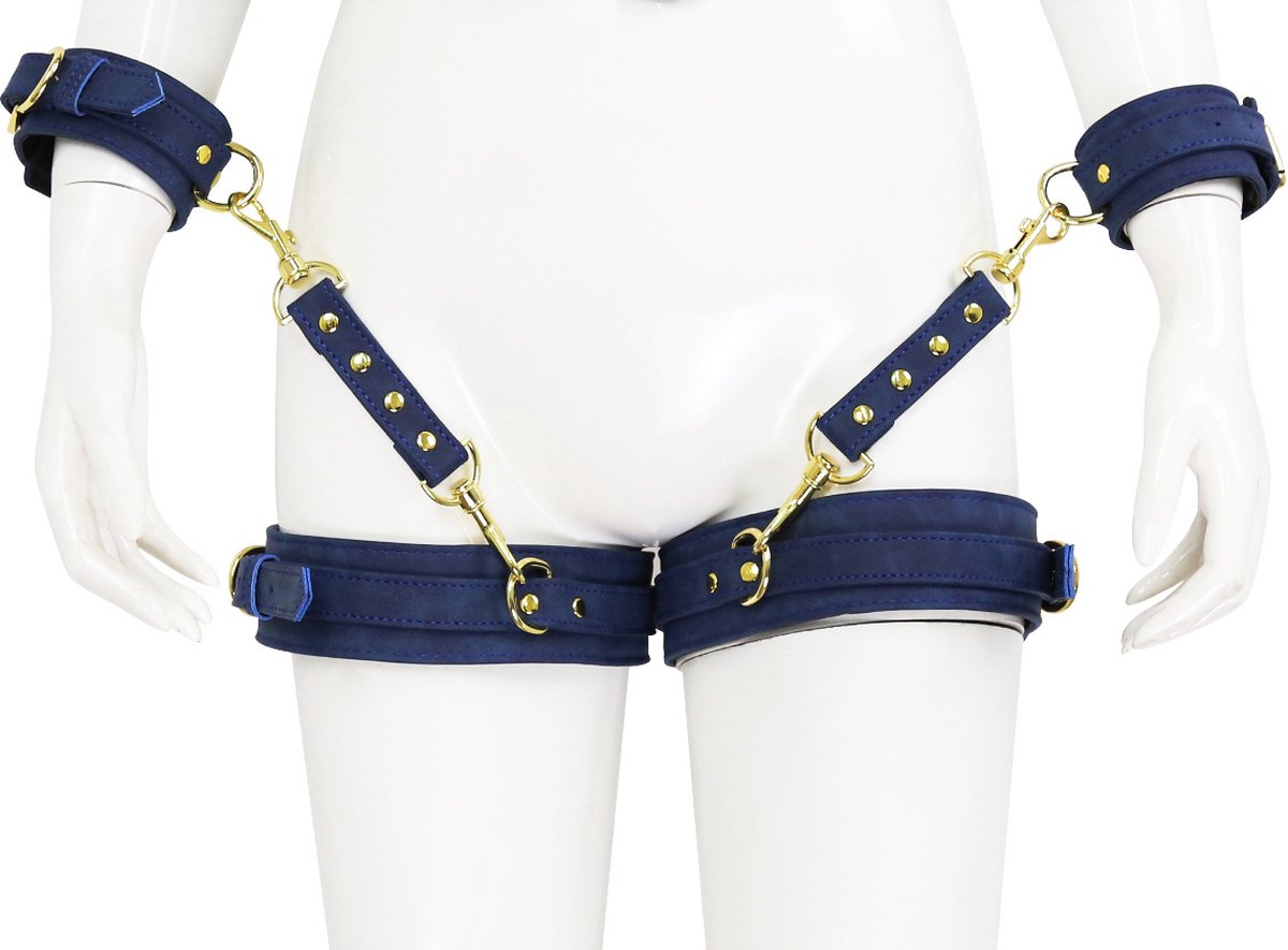 Goedkoopste vscnovelty® BDSM set, 2 x Handcuffs, leg belt