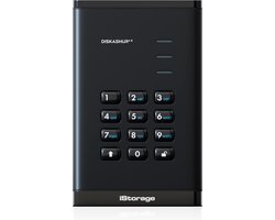 iStorage diskAshur3 HDD – externe harde schijf – 2TB – USB – 256-bit – Zwart