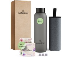 foto van waterdrop® RVS drinkfles 1.2l