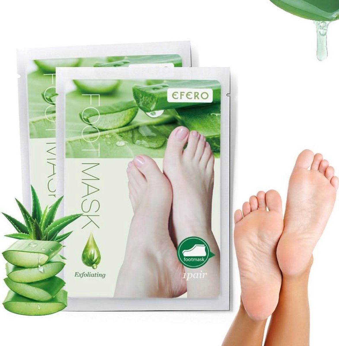 Goedkoopste Aloe Vera Exfoliating Foot Mask 1pc