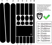 Fiets beschermende stickers Zwart Matt Anti kras Fiets frame achtervork protector Chain Guard - Beschermende film - Hoge resistentie