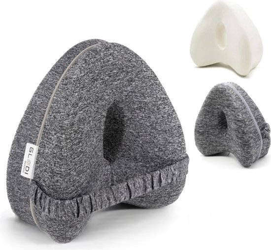 GLODI GOODS® Orthopedisch kniekussen voor in bed zijslapers – traagschuim beenkussen zijslaper – zijslaapkussen volwassenen