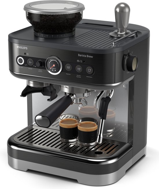 Philips Barista Brew - Halfautomatische espressomachine PSA3218/10 - RVS - Metaal / Zwart
