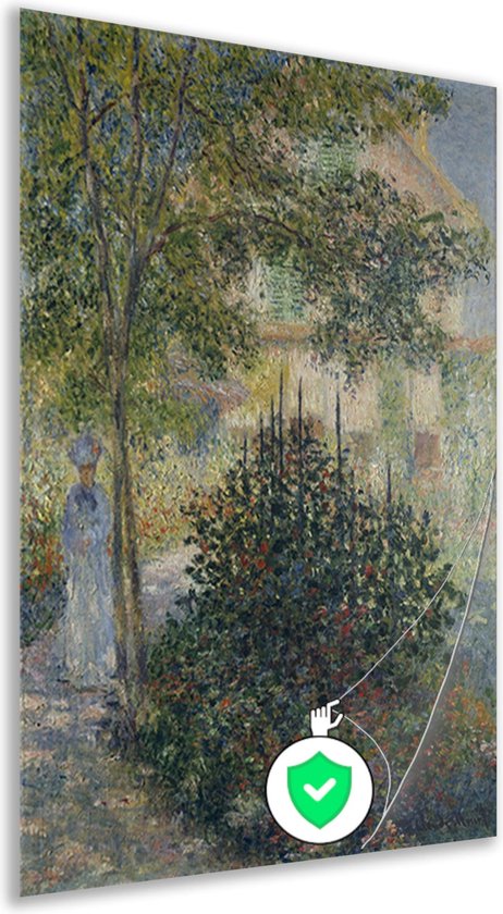 Camille Monet in de tuin van Argenteuil - Claude Monet poster - Tuin ...