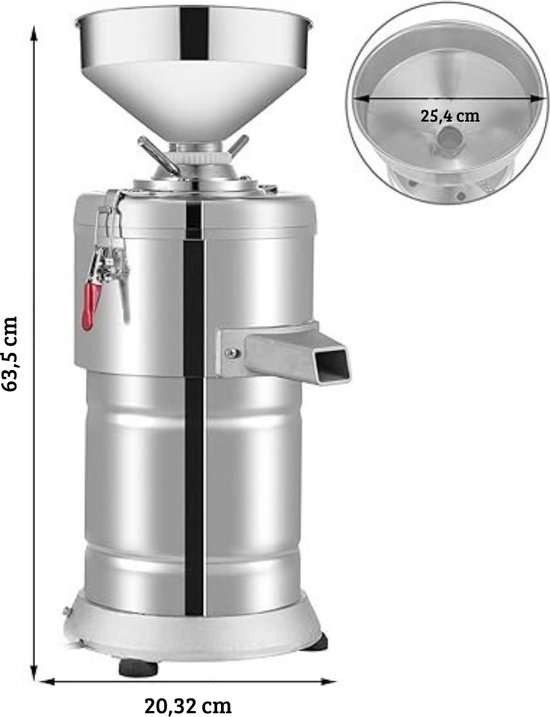 Luxe Pindakaas Machine – Notenmers – Pindakaasmaker – Notenpasta – 15KG/U – Met Snelsluiting – Compact Design – 1100W van Thuys — afbeelding 5