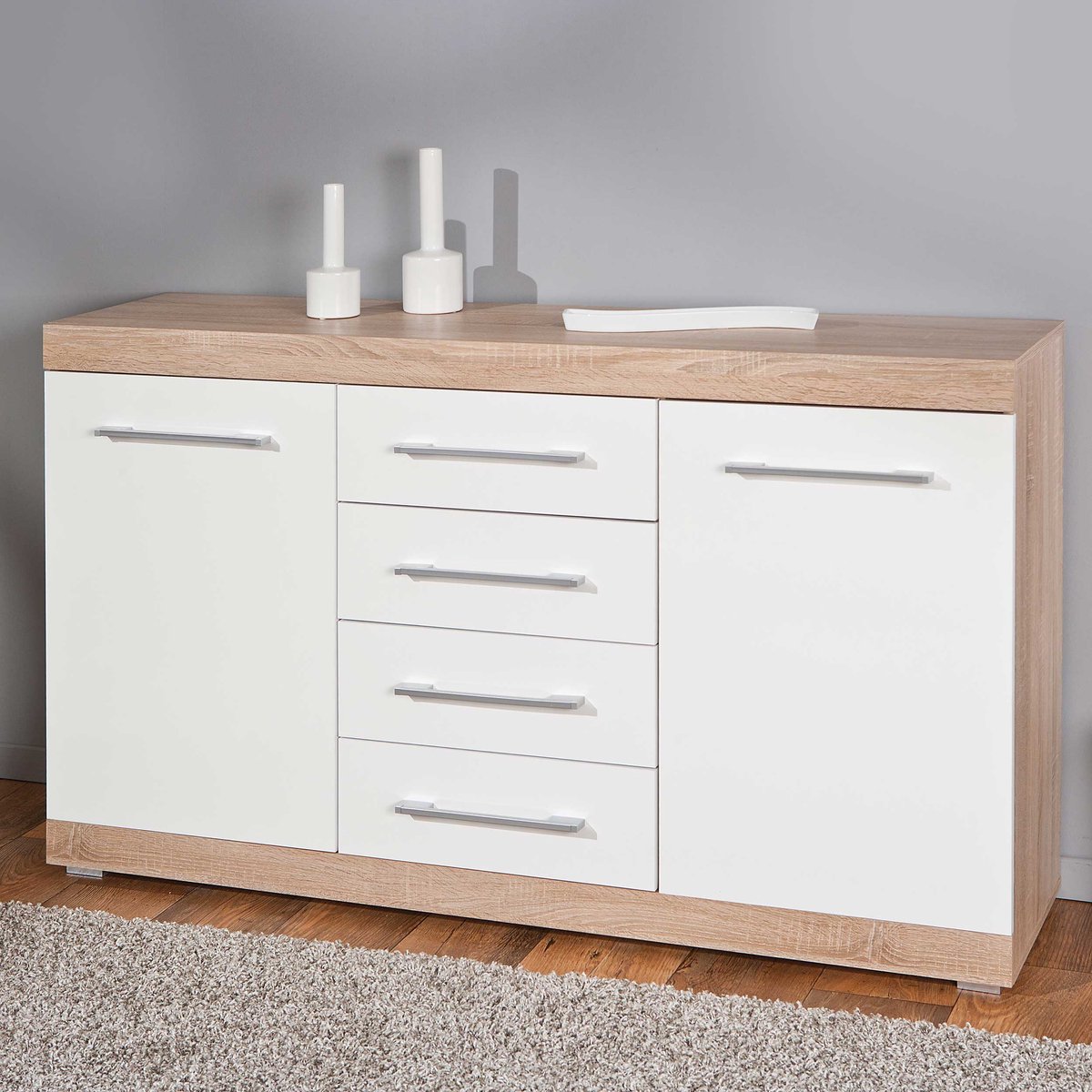 Interlink SAS Lublon - Dressoir - Beige - Hout