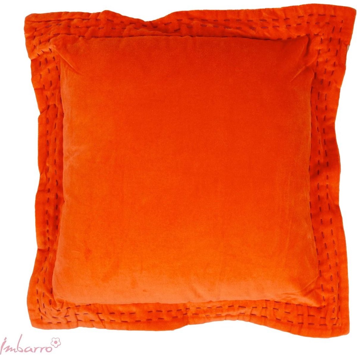 Imbarro Fashion & Home Kussen Femm Orange 60 x 60 cm 100 % katoen velvet