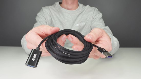 Câble d'extension USB AdroitGoods 2 mètres - USB 3.0 - Zwart