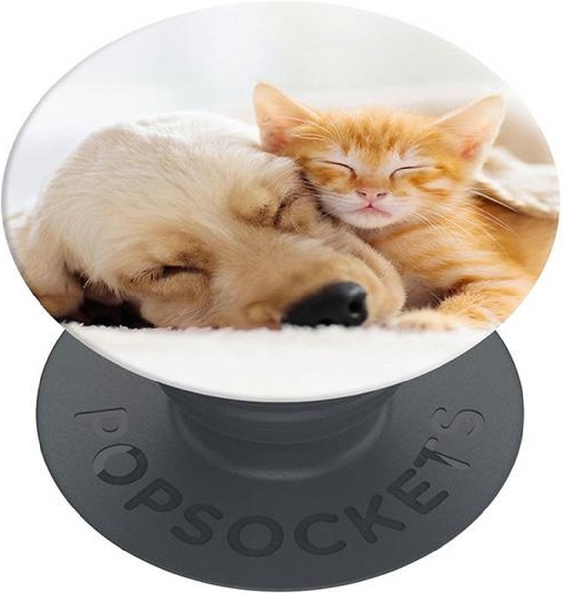 PopSockets PopGrip Basic - Telefoonbutton en Standaard (niet verwisselbaar) - Cat & Dog