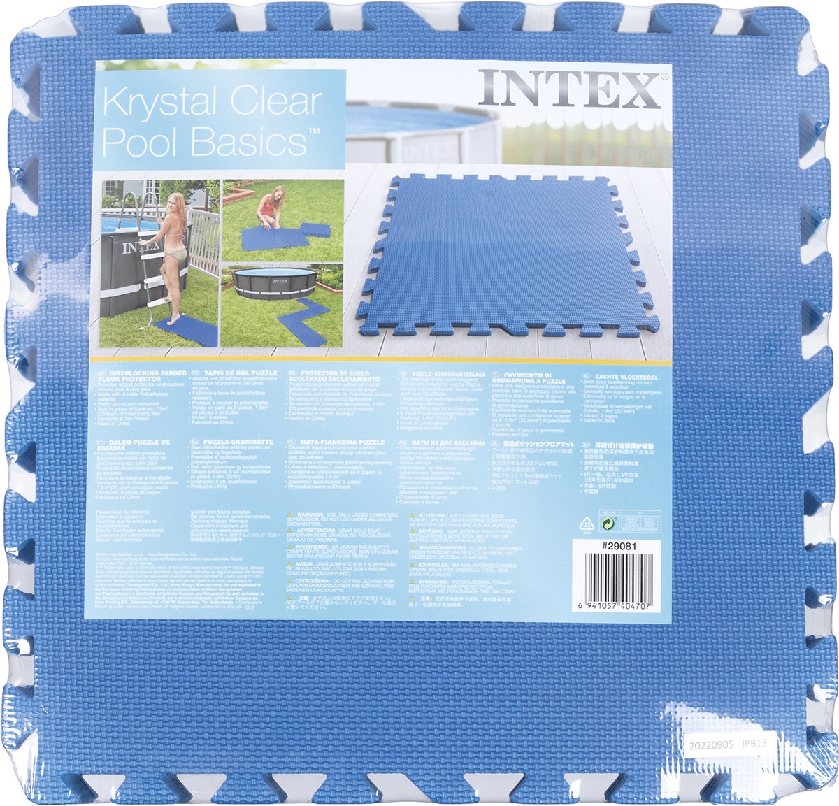 Intex Zwembadtegels - 50 cm x 50 cm x 1 cm - Blauw — afbeelding 7