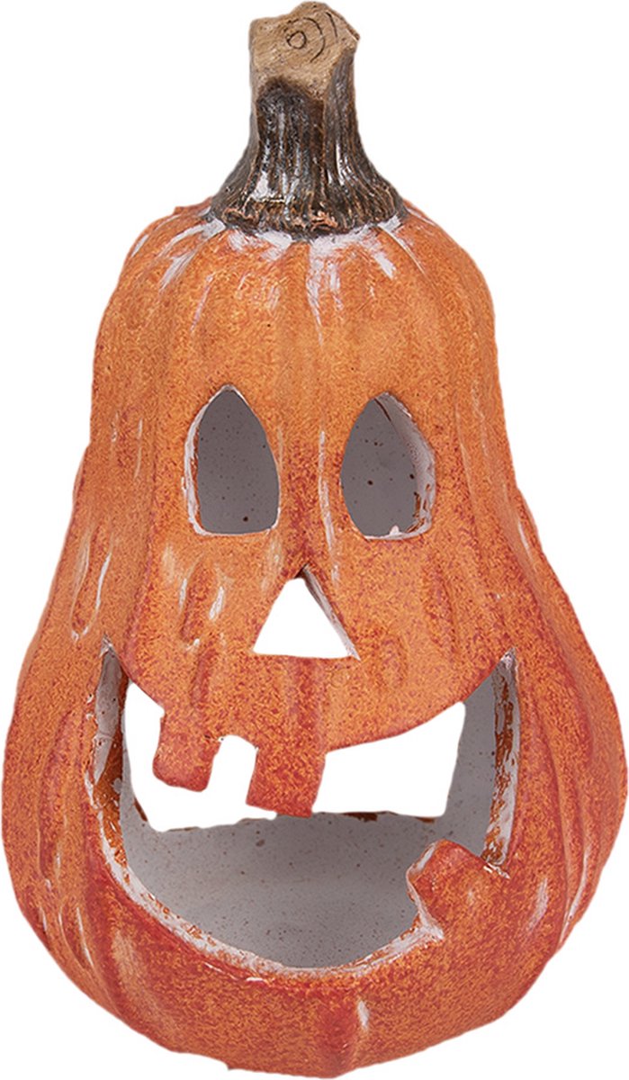 Decoratie Pompoen 11x10x18 cm Oranje Keramiek Herfst decoratie