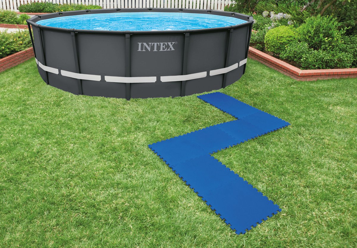 Intex Zwembadtegels - 50 cm x 50 cm x 1 cm - Blauw — afbeelding 4