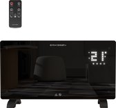 Bol.com Erikssøn Elektrische Kachel – Convectorkachel met Thermostaat en Afstandsbediening - Glazen Paneelverwarming - 1500W Hea... aanbieding