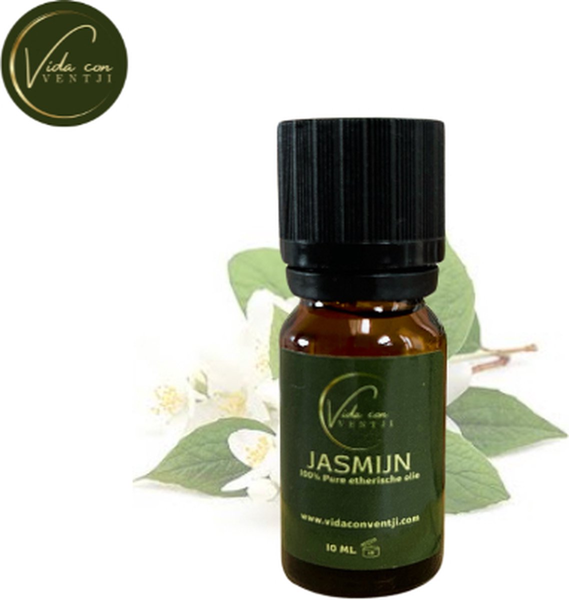 Goedkoopste Vida con Ventji® - Essentiële olie - Etherische olie - Aromatherapie - Olie voor aroma diffuser - Jasmijn - 100 Natuurlijk - Premium Kwaliteit