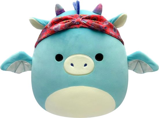 Foto: Squishmallows tatiana blauwe draak pluche knuffel 20 cm