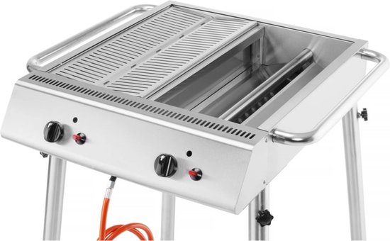 HENDI Xantos Gasgrill, 9,5kW, 770x710x(H)870mm - 148624 - Horeca & Professioneel van Hendi — afbeelding 2