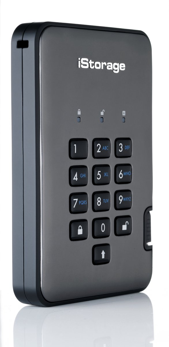 iStorage diskAshur PRO2 4000GB Zwart, Grafiet externe harde schijf van Merkloos — afbeelding 3