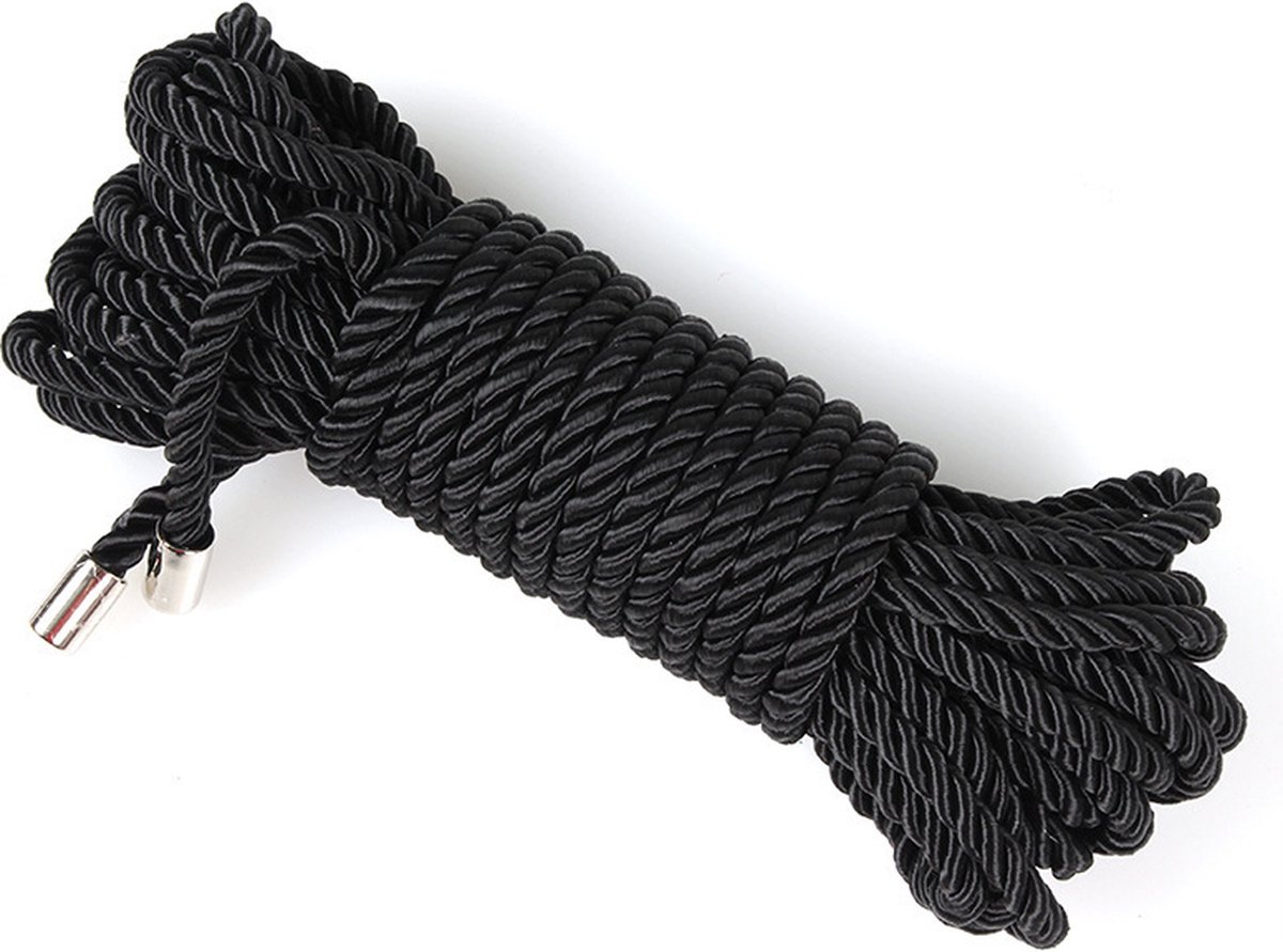 Professioneel Bondage Touw - 20 meter x 7 mm - Zwart - Zeer Zacht BDSM Touw - Hoogwaardig Materiaal - SM Touw voor beginners en gevorderden - Bondage Rope - Black