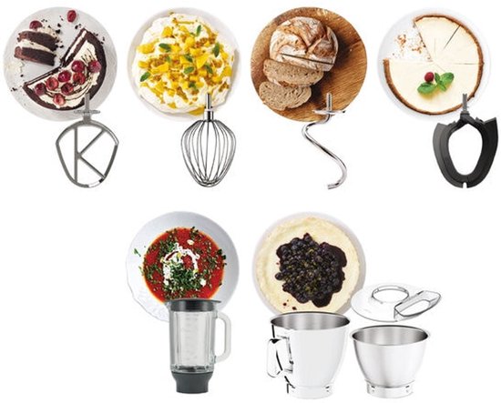 Kenwood Titanium Chef Baker XL Silver KVL85.704SI keukenmachine 1200 W 7 l Zilver Ingebouwde weegschalen van Kenwood — afbeelding 4