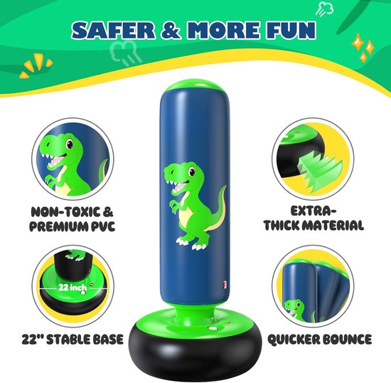 Sac De Boxe Garçon Sac De Boxe Gonflable QPAU Pour Enfants 120cm