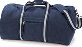 Quadra Weekendtas - 45 liter - donkerblauw - canvas reistas - vintage look
