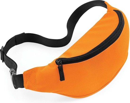 Bagbase Heuptasje/buideltasje - 1x - oranje - 38 x 14 x 8 cm - festivaltasjes - Reis/vakantie/wandel tasje