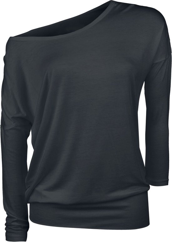 R.E.D. Rock-Engineered Design Zwart los shirt met lange mouwen - Dames - L