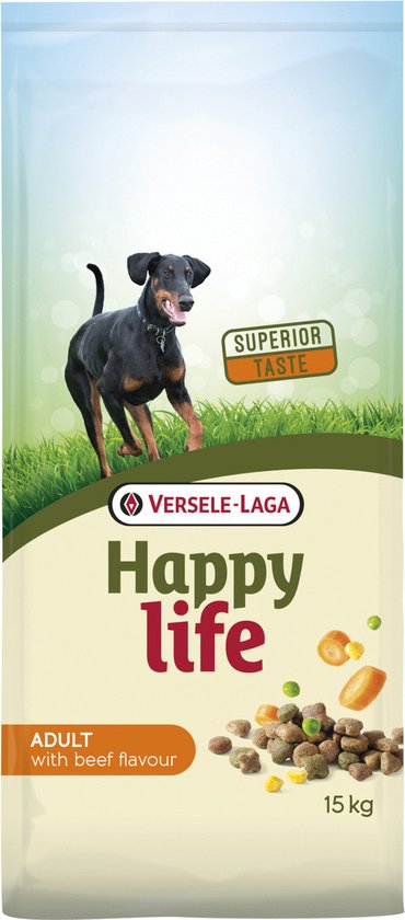 Happy Life Adult Hondenvoer - Beef 15kg
