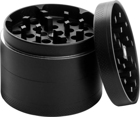 Foto: Kruidenmolens grinder voor droge kruiden draagbare zinklegering metalen grinder zwart 5x4cm 2x1 6inch