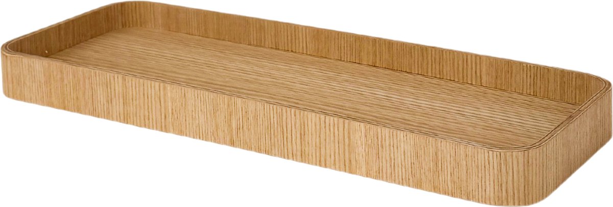 XLBoom Serve Tray 38 x 14 cm Willow - Design dienblad van multiplex met anti-slip - Verkrijgbaar in Black | Walnut | Willow - Tijdloos serveerblad voor tafel, keuken en interieur