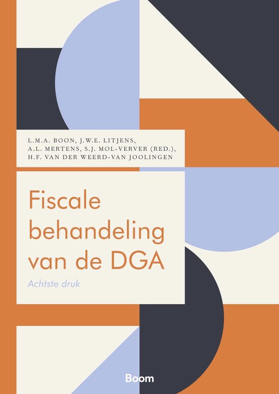 Boom fiscale studieboeken - Fiscale behandeling van de DGA - cover