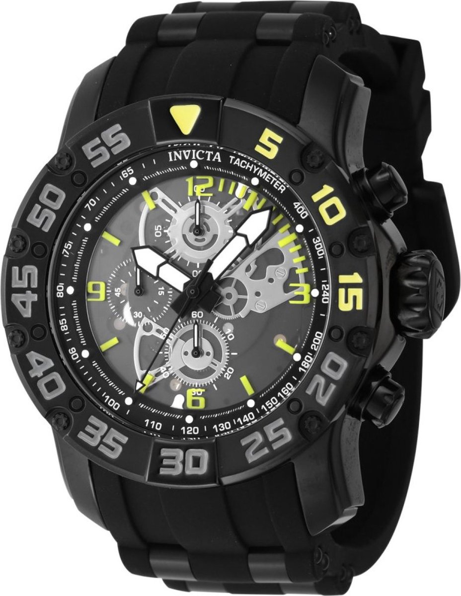 Invicta Racing - JM Limited Edition 48062 Heren Horloge - Waterdicht - Analoog - Quartz Uurwerk - Roestvrij Staal met zwarte