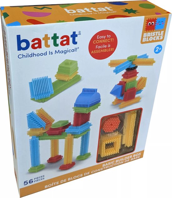 Bristle Blocks 56 Stuks - Bouwblokken Nopper