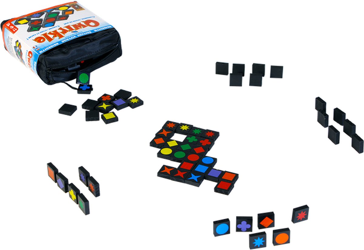 999 Games - Qwirkle - Reiseditie - Bordspel - Sinds 2007 meer dan 15 spellenprijzen gewonnen - Familiespel - Gezelschapsspel - Educatief spel - Klein cadeautje - spelregels in NL en FR — afbeelding 5