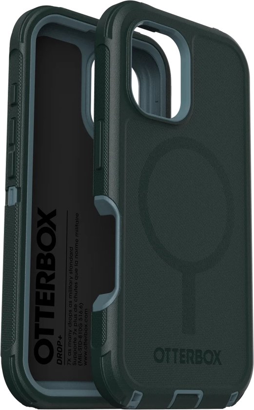 OtterBox Convient pour Apple iPhone 16 - Defender - Convient pour Mag Back Cover Case - Vert